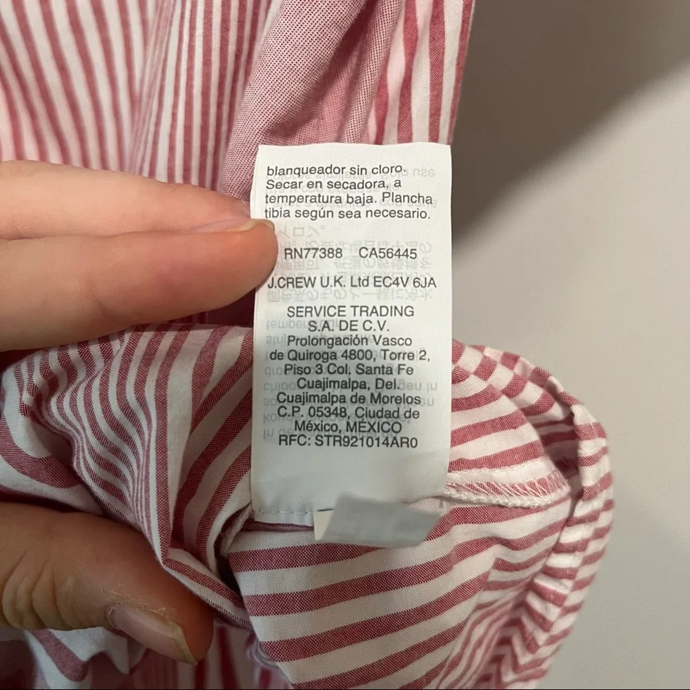 Madewell Ruffle-Hem Bold Stripe Feminine Wrap Top - Picture 14 of 14